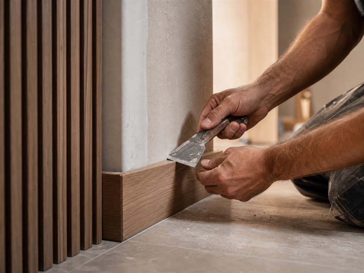 Hochwertige Detailarbeit auf der Baustelle